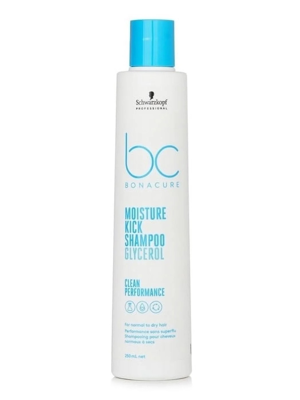BC Bonacure Moisture Kick Shampoo - Blue/White